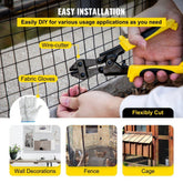Hardware Cloth, 36" x 50' & 1"x1" Mesh Size, Galvanized Steel Vinyl Coated 16 Gauge Chicken Wire Fencing with A Cutting Plier & A Pair of Fabric Gloves, for Garden Fencing & Pet Enclosures,